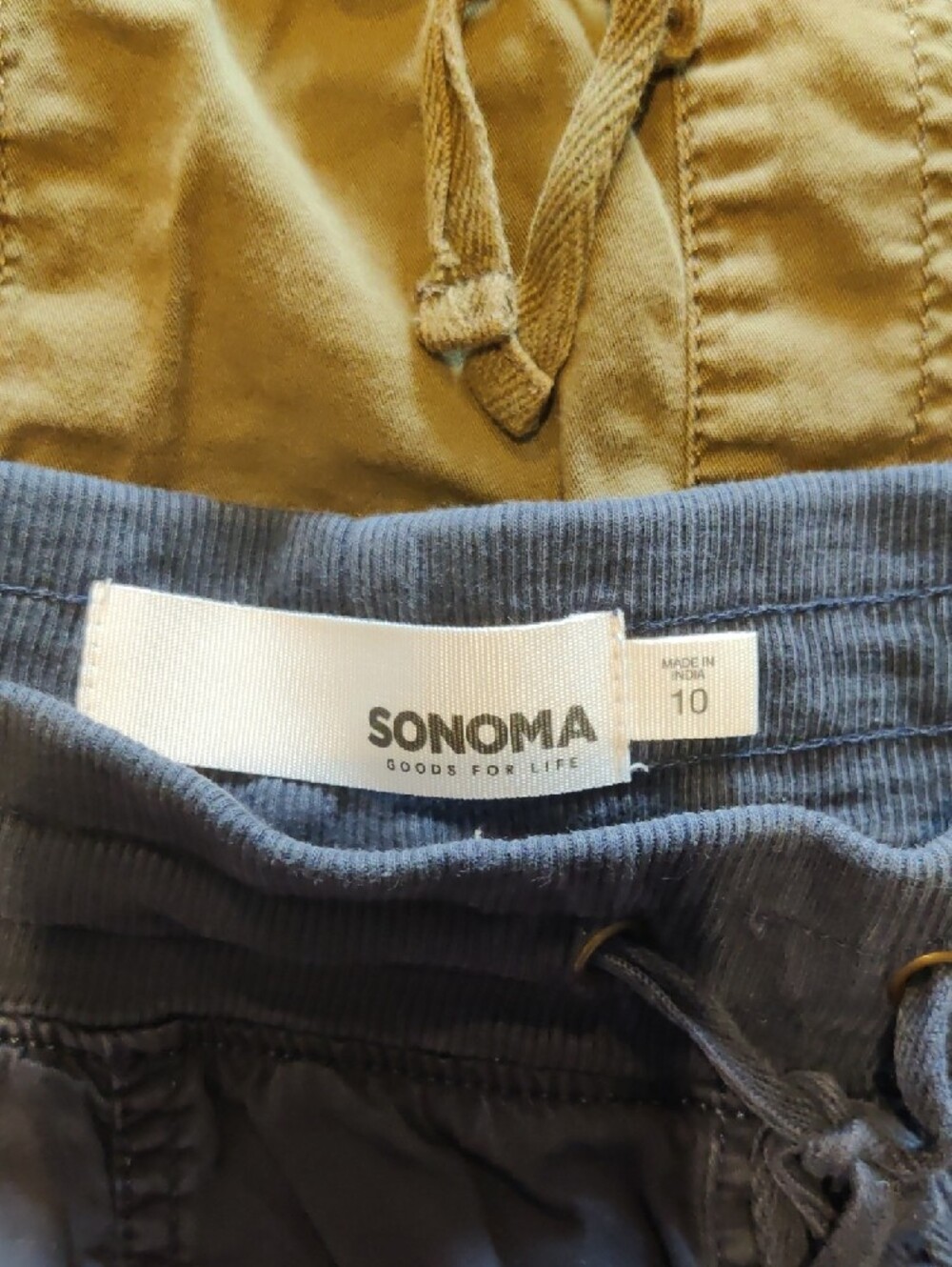 Lot Of 4 Sonoma Cargo Drawstring Shorts - Navy, Olive, Black, Tan - Picture 3 of 9